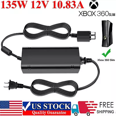 135W AC Adapter Brick Charger For Microsoft XBOX 360 Slim Power Supply Cord NEW • $17.89