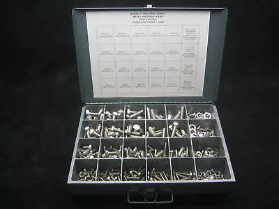 Metric Coarse Thread Stainless Bolt Nut & Washer Assortment - Kit 500   • $259.88