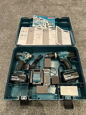 Makita 18V 2 X 3.0Ah Li-ion LXT Cordless Combi Drill & Impact Driver DLX2336F01 • £260