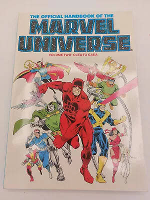 Official Handbook Of The Marvel Universe Vol 2 / Paperback OOP 1986 2nd Printing • $19.99