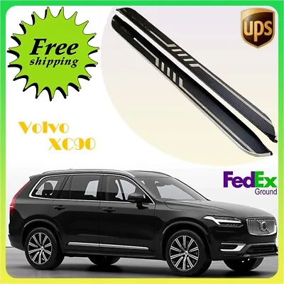 Fits Volvo XC90 2015-2024 2PCS Fixed Running Board Side Step Pedal Nerf Bar • $398.52