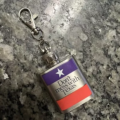 🔥 1oz Mini Stainless Steel Pocket Flask With Key Chain • $14