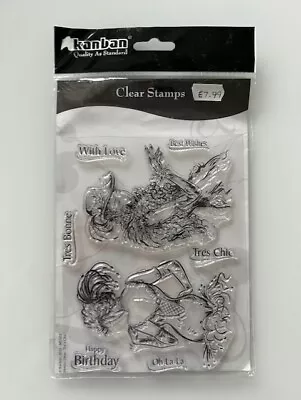 Kanban A5 Clear Rubber Stamps Moulin Divas - Belle Femme NEW • £4