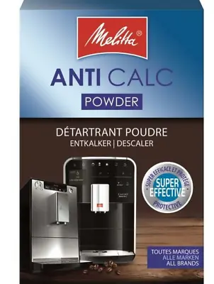 Melitta Anti Calc Powder Descaler For Espresso Machines 2 X 40g Sachets 6545499 • £3.95