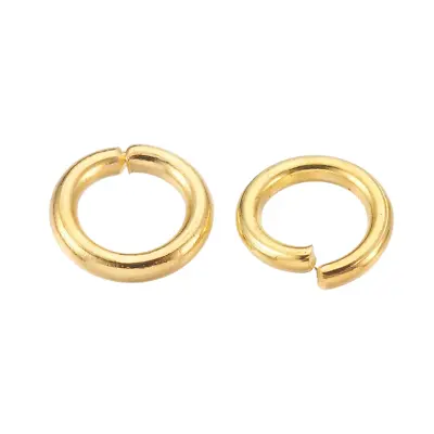 ❤ Metal GOLD Plated 1mm Thick Strong Jump Rings 5mm~10mm Jewellery Making UK ❤ • £1.85