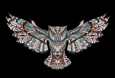 $6.64 • Buy Native American Owl Patch Heat Transfer Iron On Graphic Applique 4.00  Southwest