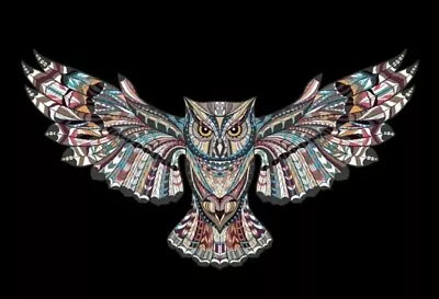 $6.64 • Buy Native American Owl Patch Heat Transfer Iron On Graphic Applique 4.00  Southwest