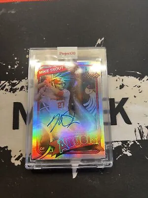 Topps Project 70 MIKE TROUT FOIL AUTO #589 /70 Craola • $325