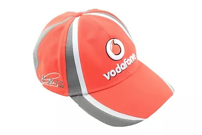 VINTAGE VODAFONE MCLAREN MERCEDES LEWIS HAMILTON CAP Red 90s Big Logo Racing • $50