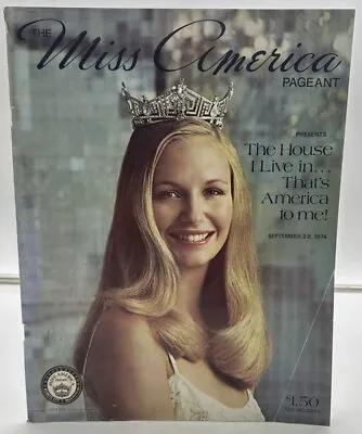 Original 1974 Program Official Miss America National Pageant Program • $9.95