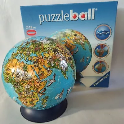 Ravensburger Earth PUZZLEBALL 240 Pieces 6 Inch 15cm Globe No. 11 020 9 3D • $17.99
