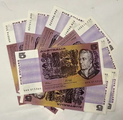$11.50 • Buy Australian Paper $5 Note Issued 1975 ~ 1992 Great Condition