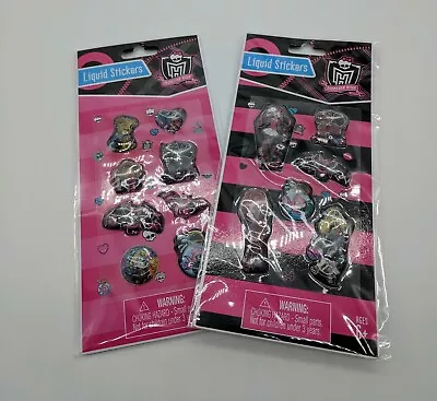 Monster High Liquid Stickers Lot Of 2 Packs  SET 1 • $7.99