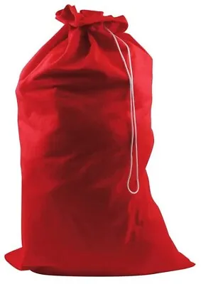 £4.99 • Buy Jumbo Plain Christmas Sack Stocking Red Father Xmas Gift Present Bag 60x90cm