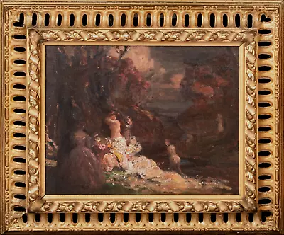 19th Century Nude Impressionist Woodland Adolphe MONTICELLI (1824-1886) • £4900