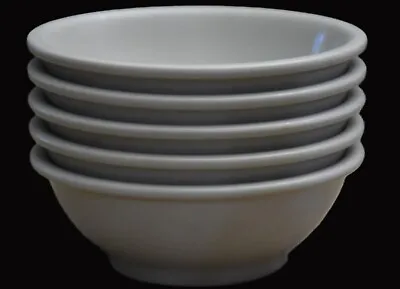 Vtg Boonton Ware MELMAC Melamine Gray Dessert Salad Bowls Set Of 5 306-11    USA • $12.99