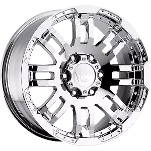 1 New Vision 17X8.5 6x5.5 6x139.7 25 Chrome Warrior Wheel/Rim • $242