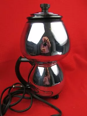 $45 • Buy Vintage Sunbeam Coffeemaster  C20A Chrome Siphon Vacuum Coffeemaker Tested Works