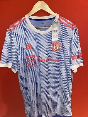 Manchester United Adidas Official Heat RDY 2021 Away Football Shirt BNWT Mens XL • £14.50