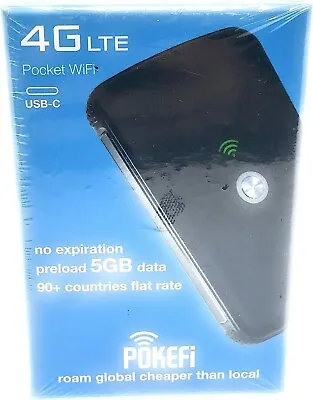 Smart Go POKEFi 4G / LTE Pocket WiFi With 5GB Data USB-C Travel Comfortable • $258.83
