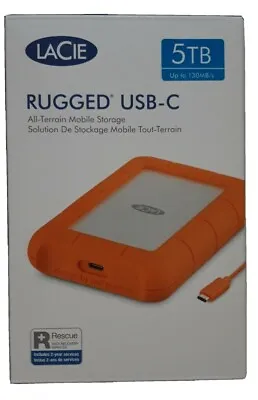 £135 • Buy LaCie Rugged USB-C 5TB External Hard Drive