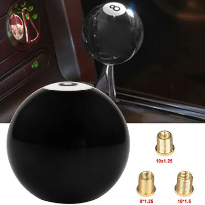 #8 Eight Pool Billiard Ball Custom Gear Shifter Shift Knob Car Lever Black Truck • $13.60