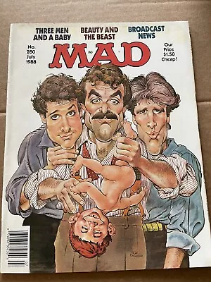 +++ MAD MAGAZINE #280 JULY 1988 THREE MEN AND A BABY VG Shipping Included • $9.90
