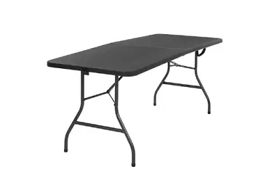 COSCO 6 Ft. Fold-In-Half Banquet Table W/Handle Black • $106.88