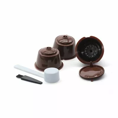 3pcs Reusable Coffee Capsule Filter Cup For Nescafe Dolce Gusto Refillable Caps • $6.99