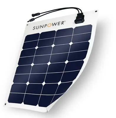 50W Flexible Authentic SunPower Brand Solar Panel Great For Marine And Camping • $85
