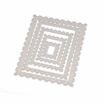 Stitched Rectangle Frame Metal Cutting Dies Scrapbooking Craft Embossing Stencil • $3.87