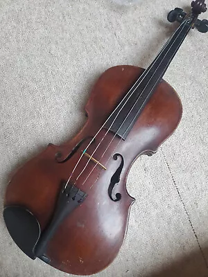 Nicely Flamed Very Old Violin Needs Repair  La Paris  • $399