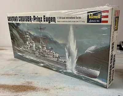 Vintage Model Kit Revell H-481 1:720 Prinz Eugen German Cruiser Ship Battle • $25