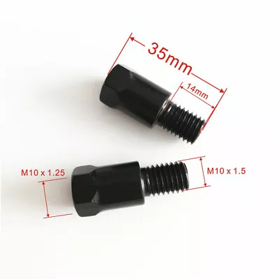 M10 M10x1.5 M10x1.25 Universal Motorcycle Rearview Mirror Adapter For BMW R1200G • $9.99