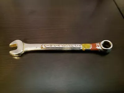 S-K Wayne Tools C-8- 1/4  Combination Wrench 6-Point Made In USA S&K S K SK • $12.99