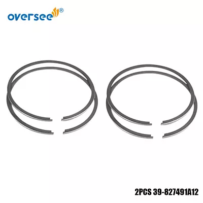 2Sets 39-827491A12 Piston Ring STD For Mercury Mercruiser Outboard 2T 20 25HP • $25.41