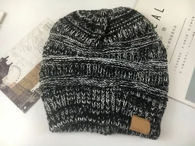 Men Women Knit Slouchy Baggy Beanie Oversize Winter Hat Ski Fleece Slouchy Cap • $7.95