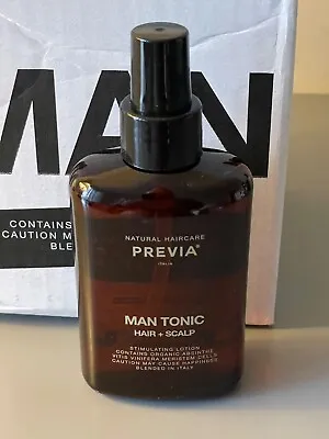 Previa Naturel Hair Care Man Tonic Hair & Scalp 150ml Made In Italy  *New* • £9.99
