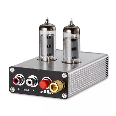 Mini HiFi Valve Tube MC / MM Phono Stage Preamp Class A Turntable Preamplifier • £65.99