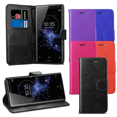 $31.74 • Buy For Sony Xperia XZ2 Case - Premium Leather Wallet Stand Flip Phone Case Cover
