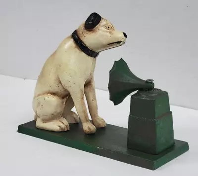 Vintage Nipper The RCA Dog And Victrola Phonograph Cast Iron Coin Bank #131 • $35