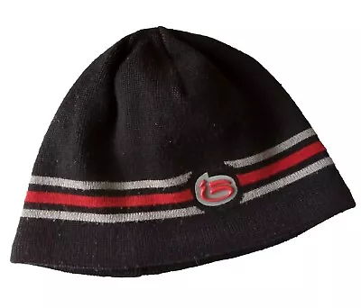 Bula Canada Beanie Cap Hat Ski Black Gray Red Logo Stretch Knit Acrylic Wool • $11.95