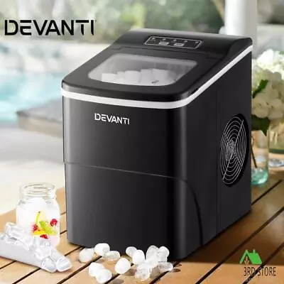 RETURNs Devanti Ice Maker Machine Commercial Portable Ice Cube Tray Bar Countert • $118.80