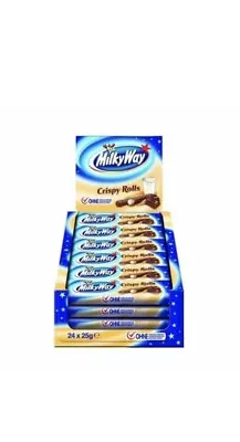 Milky Way Crispy Rolls Chocolate Bar 24x22.5g.Long Date :7/2024 Best Offer • £21.99