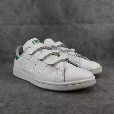 Adidas Shoes Mens 10.5 Sneaker Casual Stan Smith Triple Strap White Green Active • $48.97