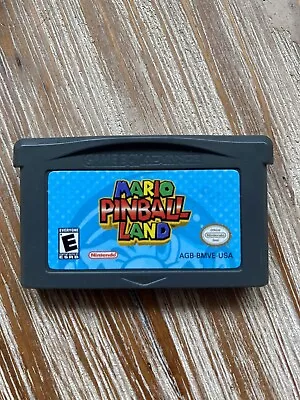 Mario Pinball Land (Nintendo GameBoy Advance 2004) Tested And Working • $20