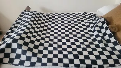 Black White Race Checkered Flag Throw Blanket Ultra Soft Microplush Bed Blank... • $19.99