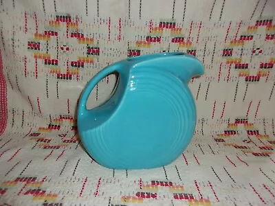 Vintage  Turquoise   Fiesta  Disc Water Jug / Pitcher - Fiestaware      - 22m • $95