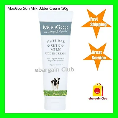 $24.99 • Buy MooGoo Natural Skin Milk Udder Cream Repair 120g Moo Goo EBC