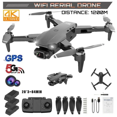 $169.99 • Buy 4K HD Camera 5G Wifi Drone Quadcopter Aerial GPS FPV Selfie RC Drone 3 Batteries